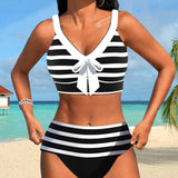 Laura | Bikini Listrado de Cintura Alta