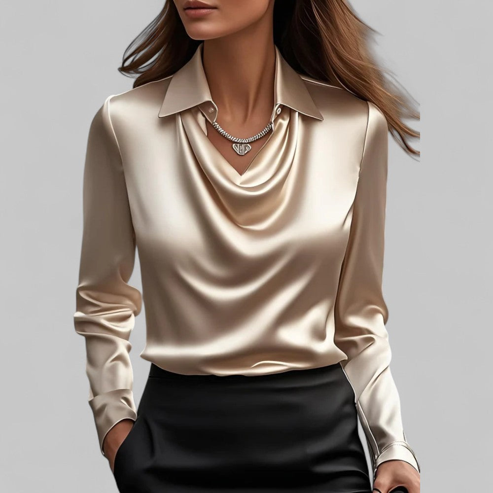 Teresa - Blusa elegante de cetim