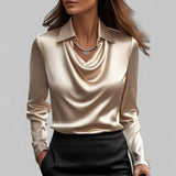 Teresa - Blusa elegante de cetim