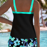 Catarina | Conjunto de Tankini Elegante em Dois Peças
