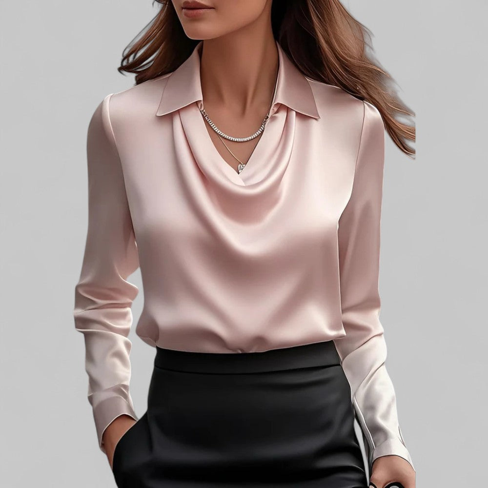 Teresa - Blusa elegante de cetim
