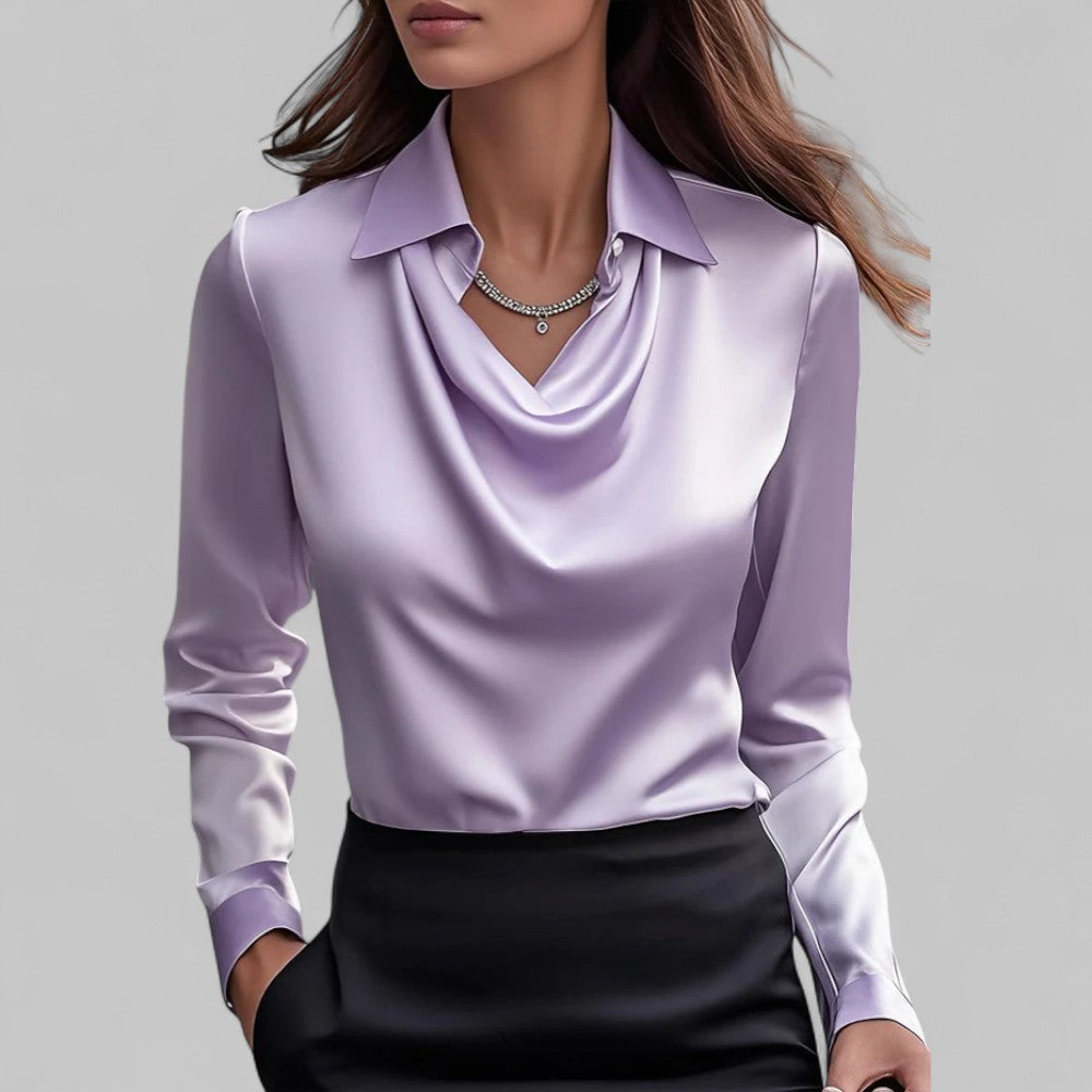 Teresa - Blusa elegante de cetim