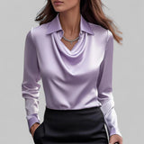 Teresa - Blusa elegante de cetim