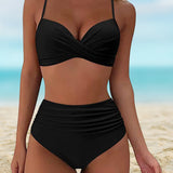 Teresa - Elegante Bikini de Cintura Alta