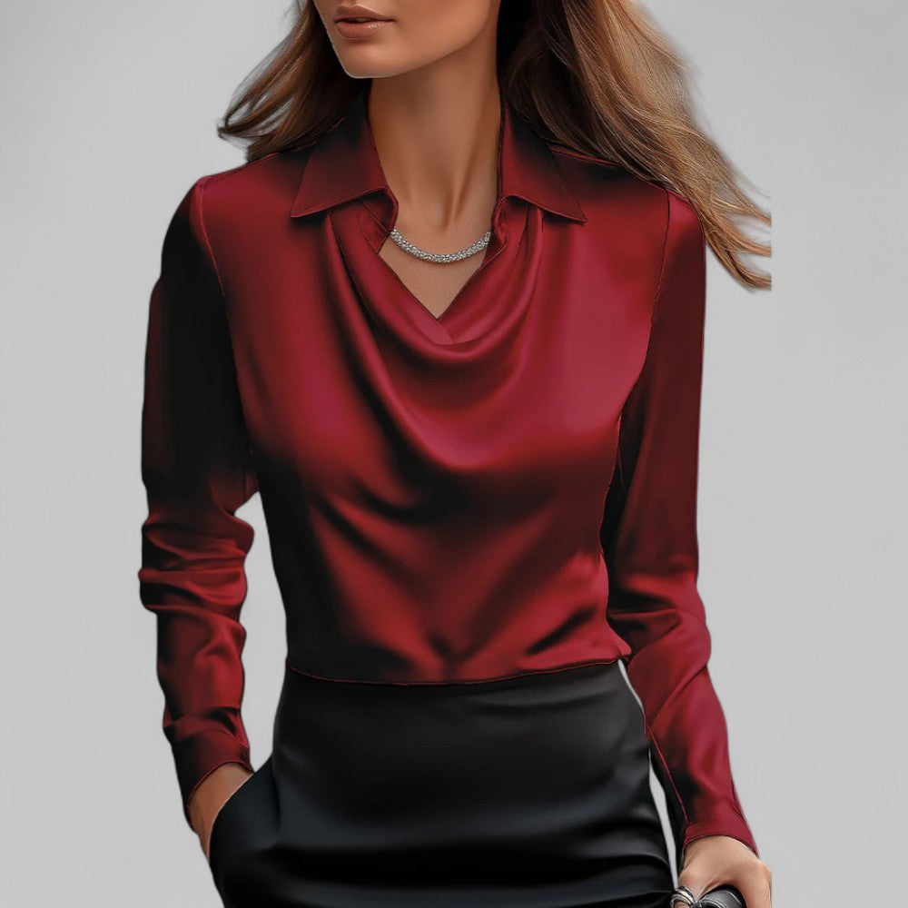 Teresa - Blusa elegante de cetim