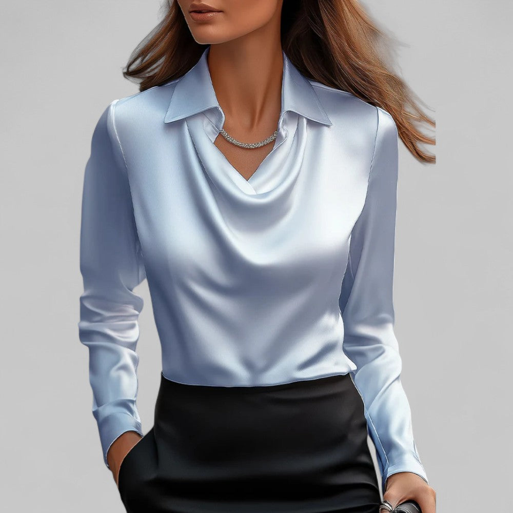 Teresa - Blusa elegante de cetim