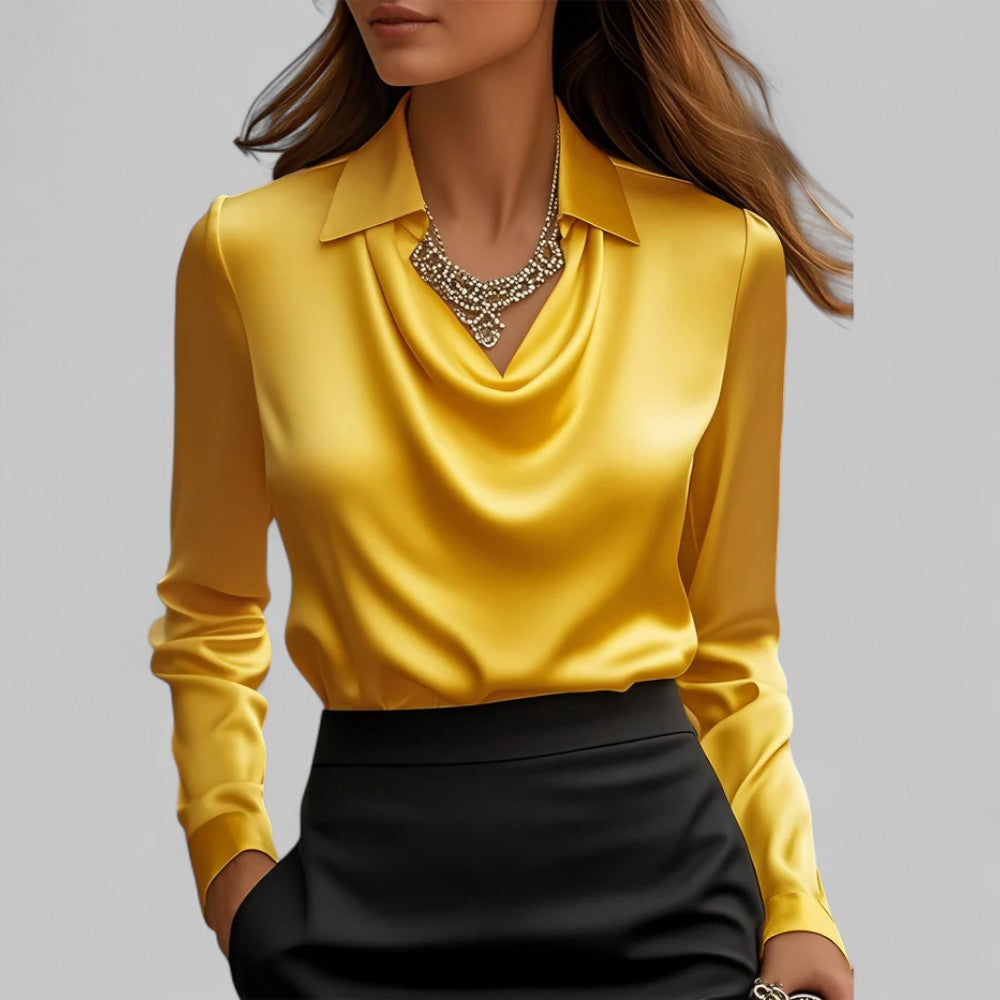 Teresa - Blusa elegante de cetim