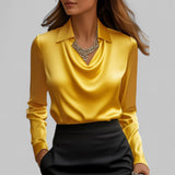 Teresa - Blusa elegante de cetim