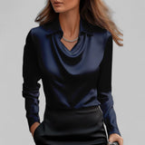 Teresa - Blusa elegante de cetim