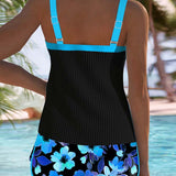 Catarina | Conjunto de Tankini Elegante em Dois Peças