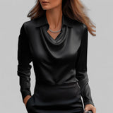 Teresa - Blusa elegante de cetim