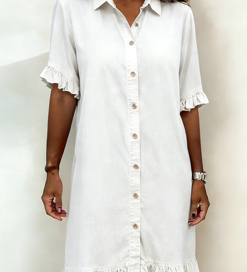 Iris - Vestido confortável estilo ganga