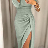 Natália - Vestido chique ombros à mostra