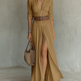 Francisca - Vestido maxi de linho