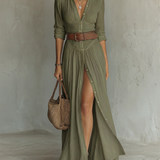 Francisca - Vestido maxi de linho