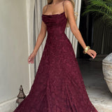 Virginia - Vestido maxi com decote em cascata