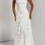 Virginia - Vestido maxi com decote em cascata