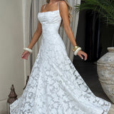 Virginia - Vestido maxi com decote em cascata