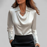 Teresa - Blusa elegante de cetim